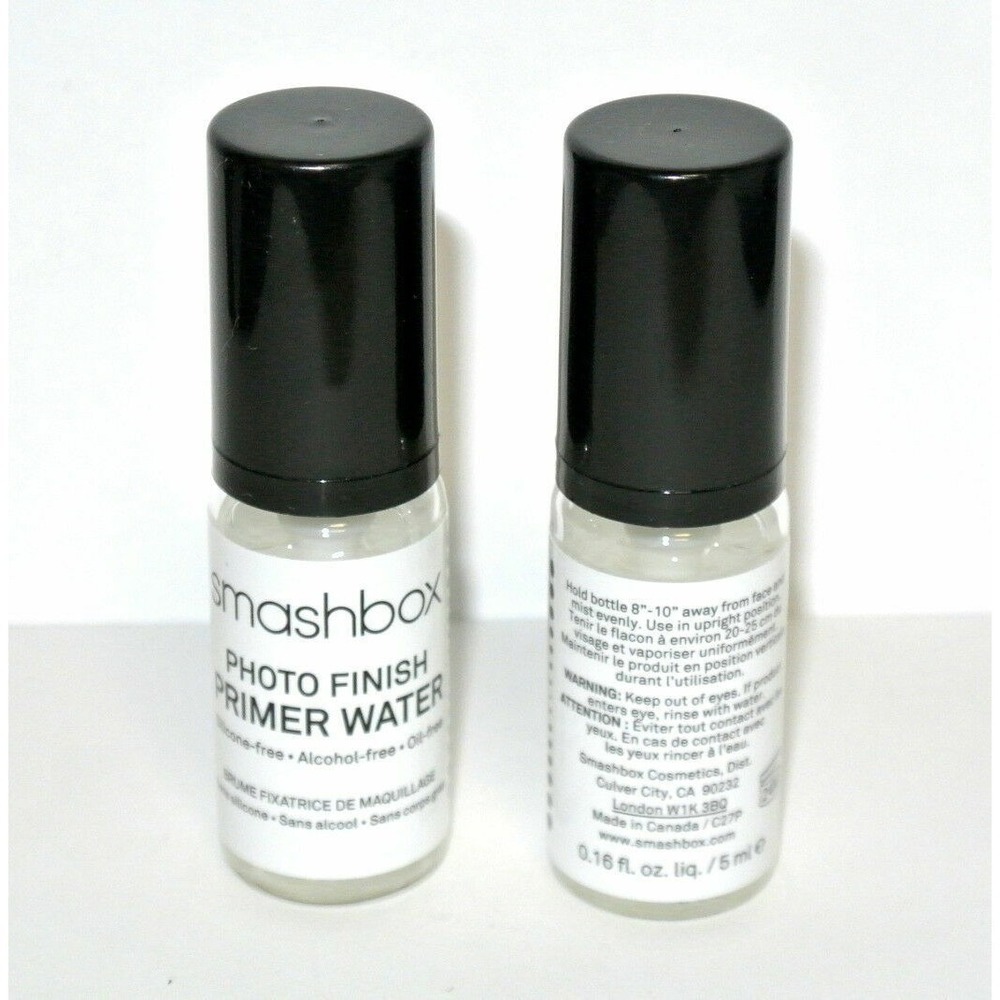 2 x Smashbox Photo Finish PRIMER WATER 0.16 fl.oz. mini try size‎ new